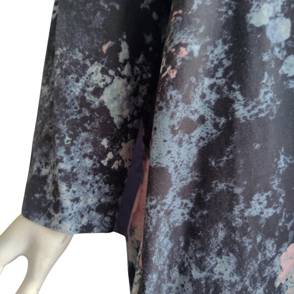 COS Bohemian Abstract Splatter Print Cupro Cotton Slouchy Sack Dress w Pockets 8 - Picture 6 of 10